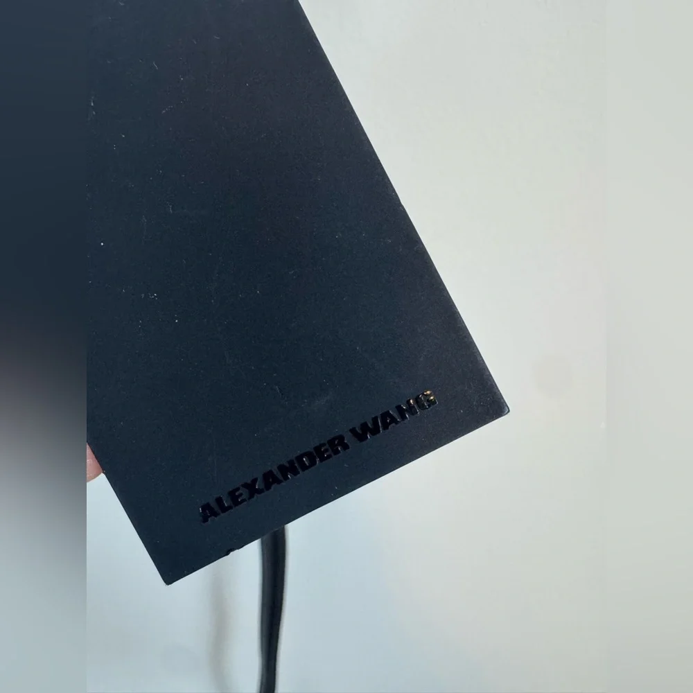 Alexander Wang Black Leather Skinny Belt from the CEO Collection
